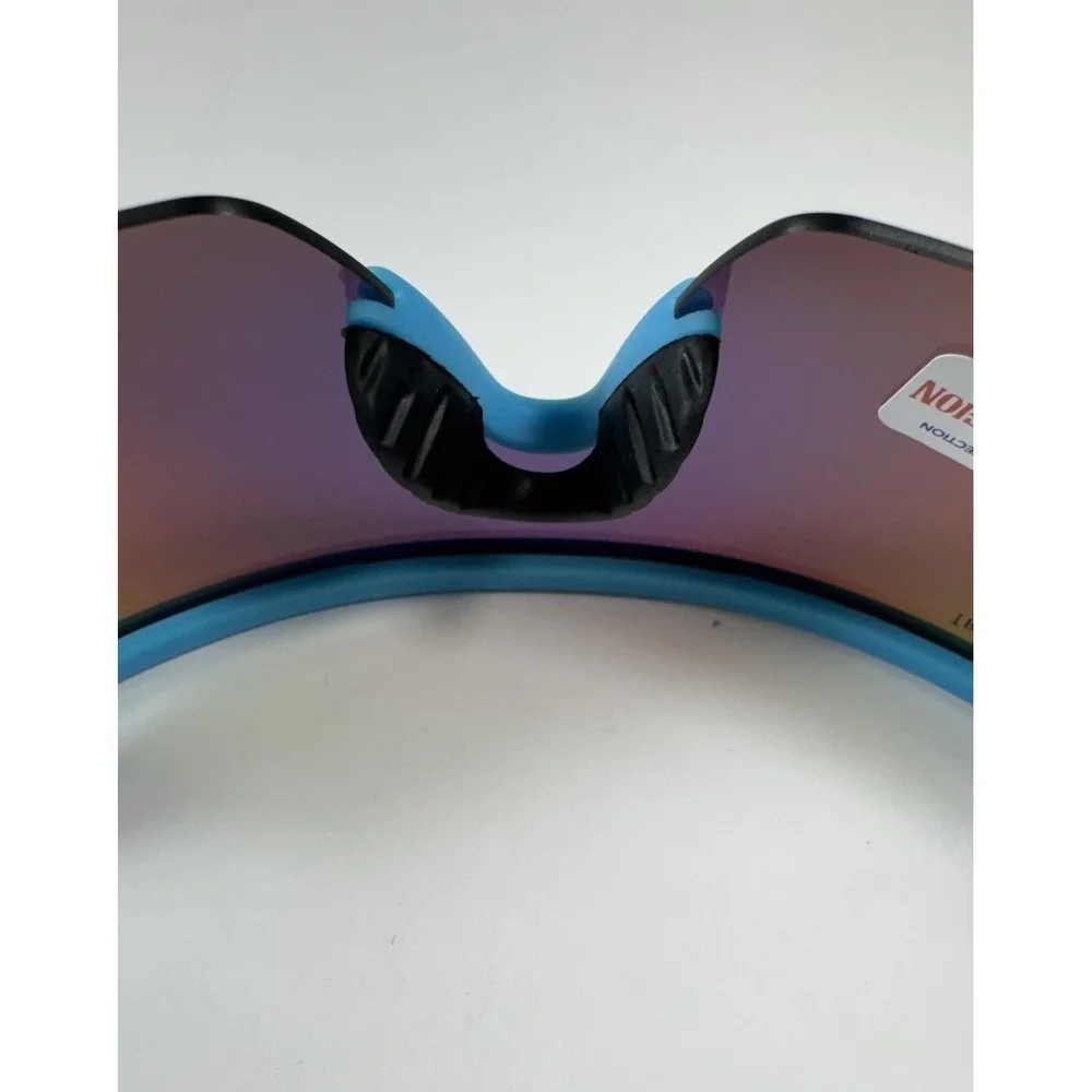 TRUE RELIGION Matte Blue Neon Shield Athletic Sunglasses Men's *NEW* $84
